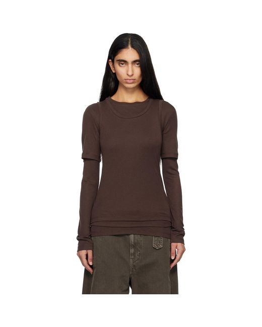 C+plus Series Brown Three-Pieces Layered Top Set