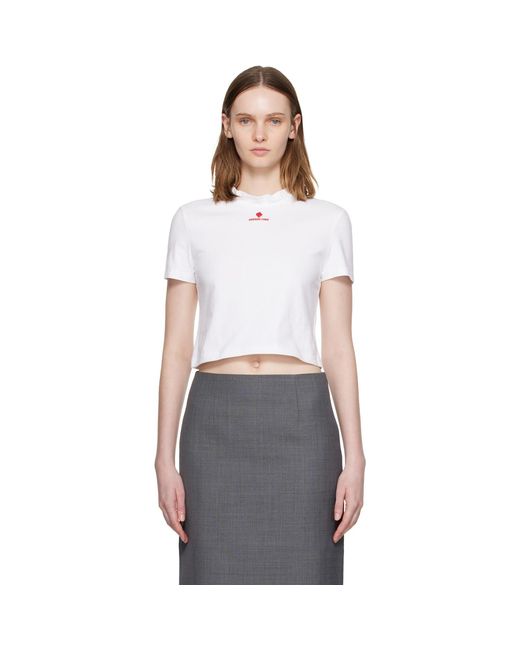 ShuShu/Tong Multicolor Wave Lace Collar T-Shirt
