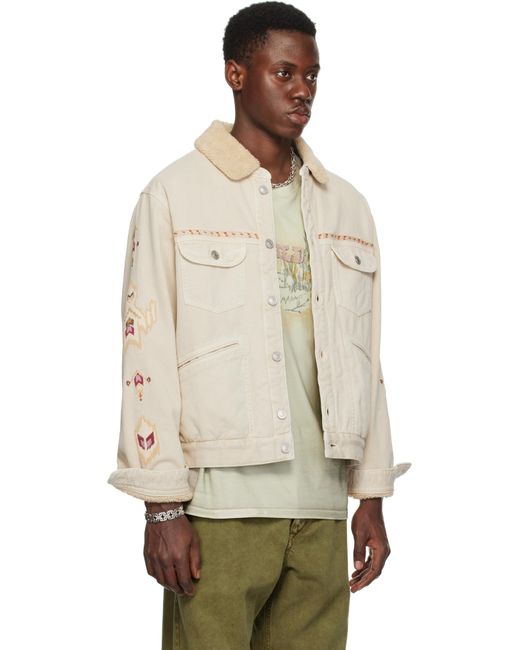 メンズ Isabel Marant ベージュ Jenson デニムジャケット Natural
