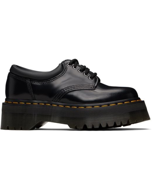 Dr. Martens Black 8053 Leather Platform Derbys