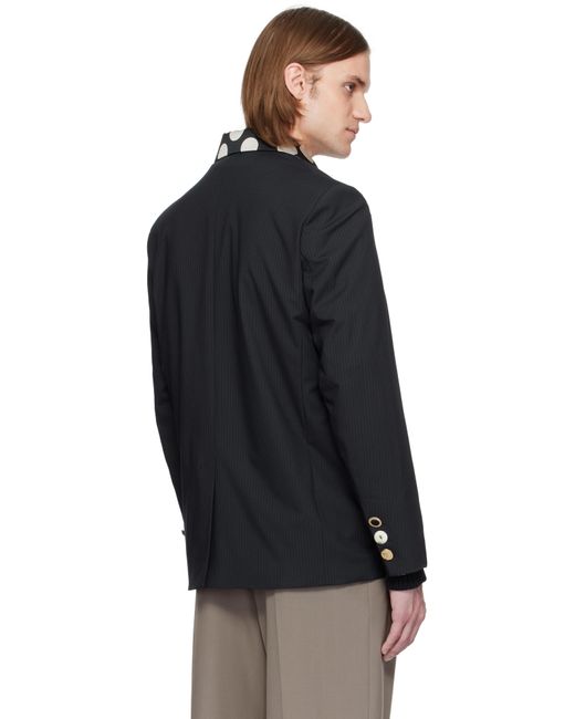 Charles Jeffrey Black Edinburgh Blazer for men