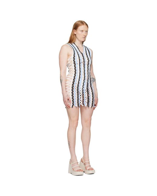 Sinéad O'Dwyer Black Squiggle Minidress