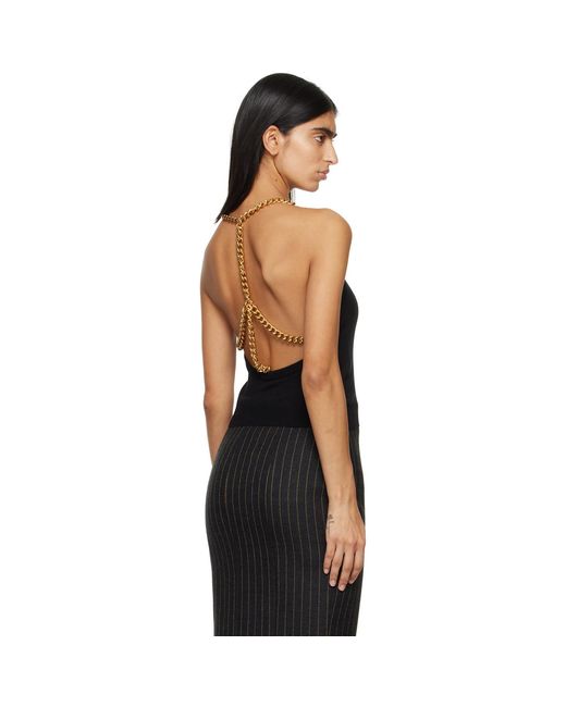 Moschino Black Chain Camisole