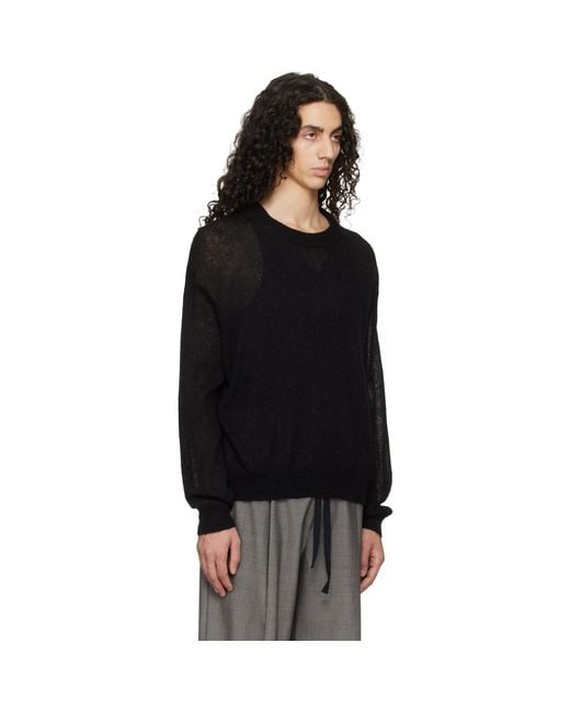 Studio Nicholson Black Gulf Sweater for men