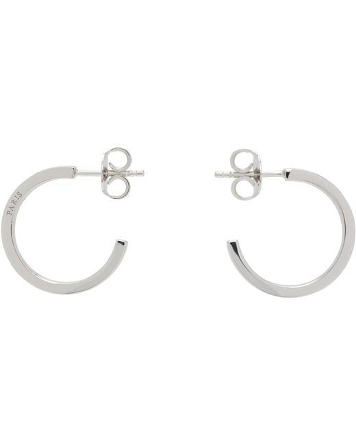 Maison Margiela Black Logo Reference Earrings for men