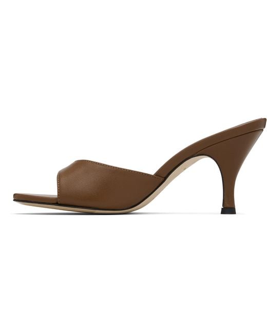 Aeyde Black Samia Stiletto Mule Heeled Sandals