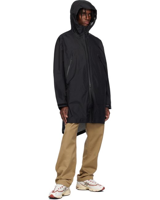 The North Face Black Packable Lt Rain Coat for men