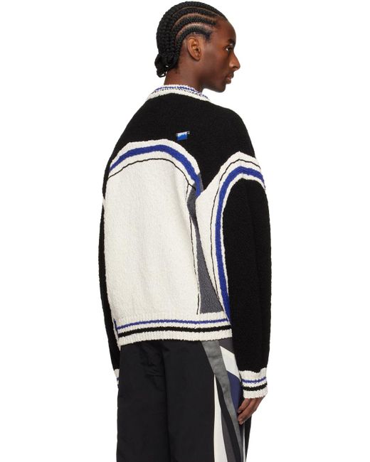 Adererror Black Striped Sweater for men