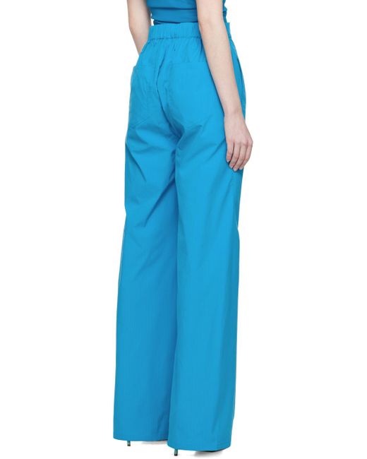 Wynn Hamlyn Blue Elasticized Trousers