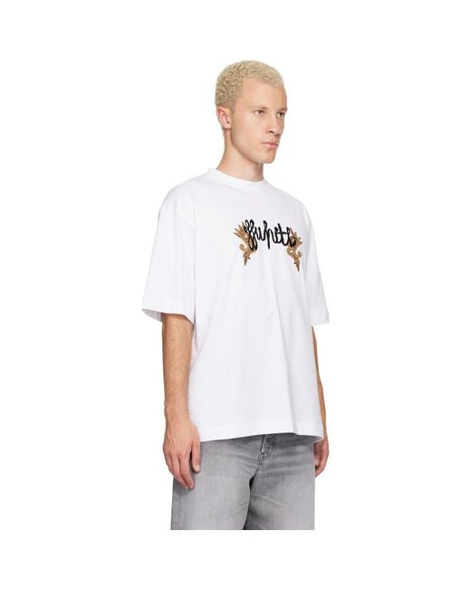 Off-White c/o Virgil Abloh White Paisley Arrow Skate T-Shirt for men
