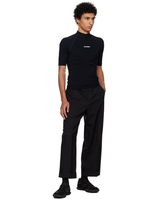メンズ Jil Sander ブラック Surf Tシャツ Black