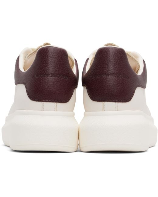 Alexander McQueen Black Off- & Burgundy Oversized Sneakers