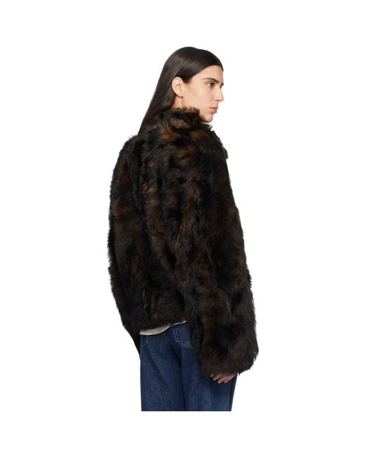 Totême  Black Silky Shearling Jacket