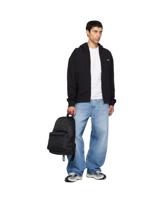 HUGO Black Ripstop Backpack for men