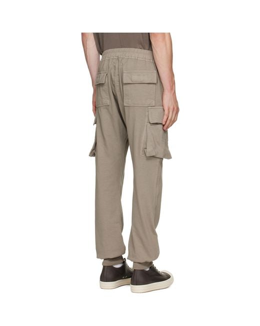Rick Owens Natural Taupe Tower Mastodon Cut Sweatpants for men