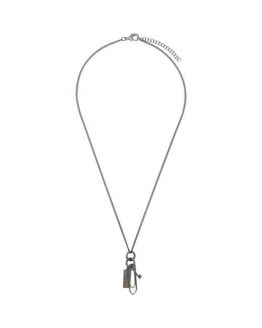 MM6 by Maison Margiela Black Charm Necklace