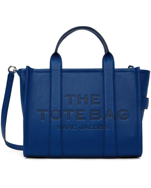 Marc Jacobs Blue 'The Leather Medium' Tote