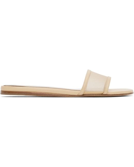 Le Monde Beryl Natural Mesh Pool Sandals