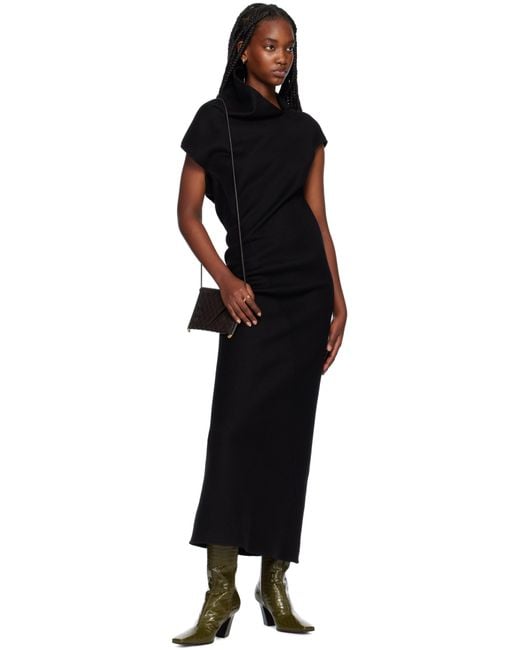 Bottega Veneta Black Solstice Horizontal Phone Bag