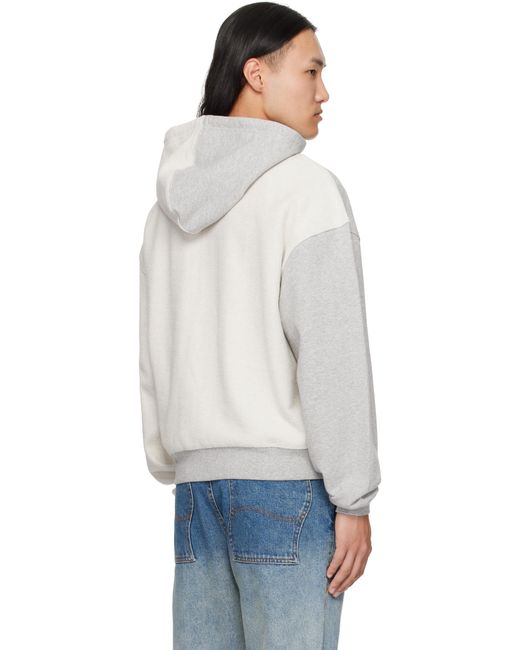 メンズ Dime グレー Reverse French Terry ジップフーディ White