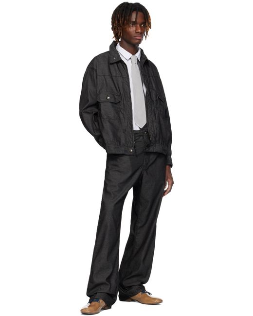 メンズ Engineered Garments ブラック デニム トラッカージャケット Black