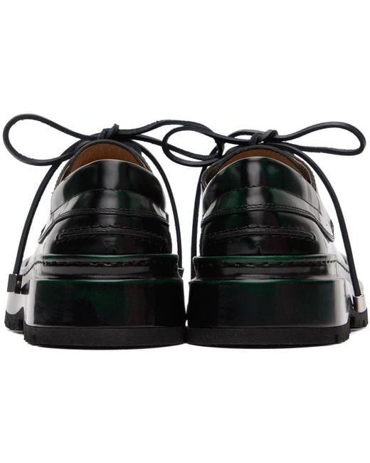 Jacquemus Black Les Sculptures 'les Bateau Pavane' Boat Shoes for men