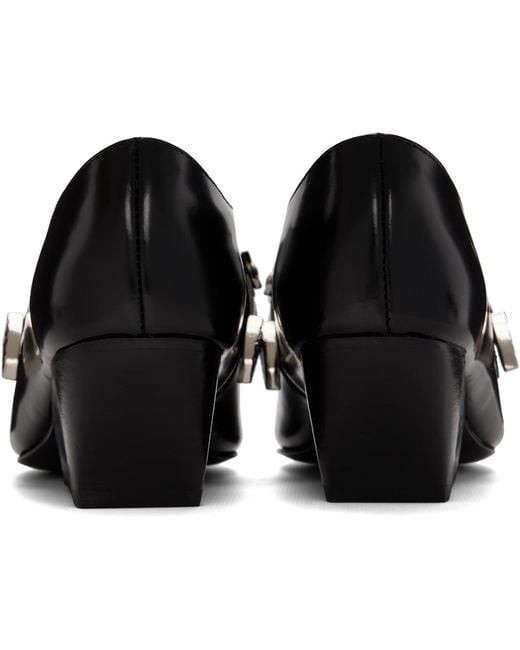 Toga Black Aj1532 Polido Heels