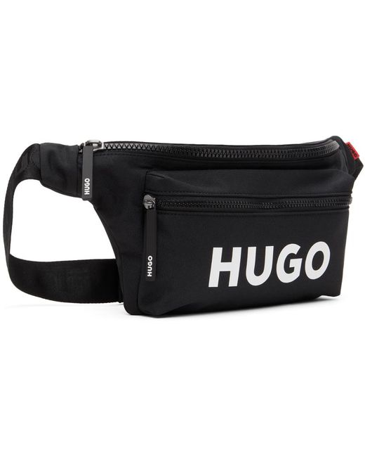 メンズ HUGO Ethon 2.0 ロゴ ベルトバッグ Black
