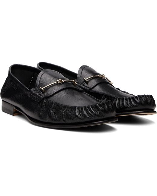 Tom Ford Black Shiny Leather Ripley Loafers for men