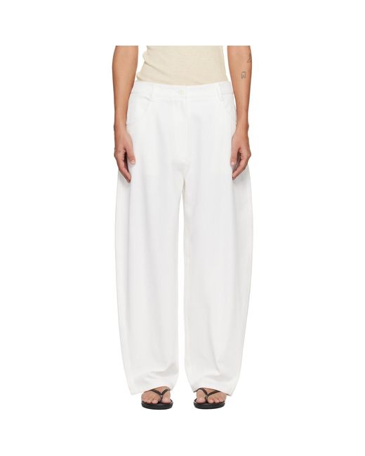 LE17SEPTEMBRE White Oblong Trousers