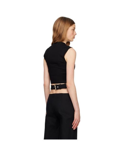 Dion Lee Black Corset Tank Top