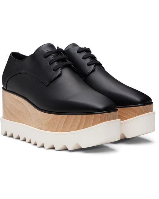 Stella McCartney Black Elyse Platform Derbys