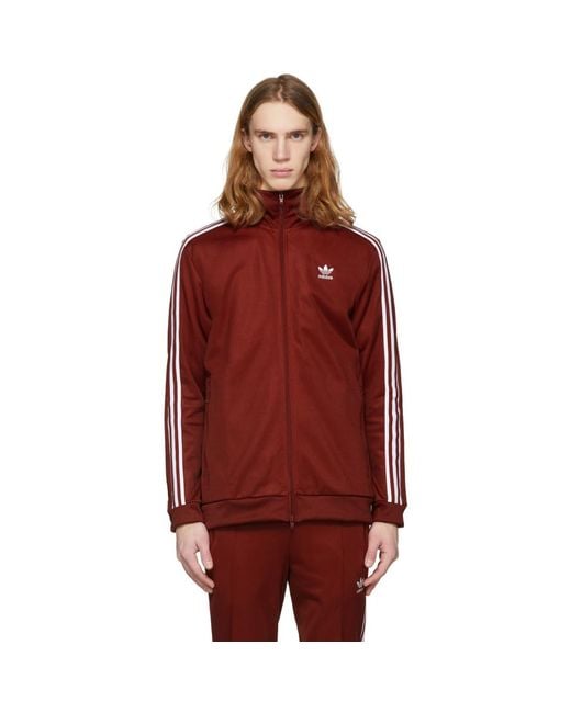 adidas Originals Red Franz Beckenbauer Track Jacket for Men | Lyst