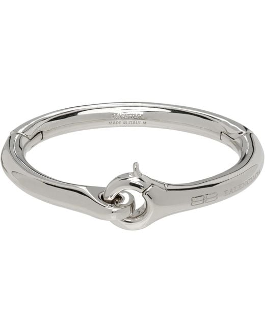 Balenciaga Metallic Saint-Germain Bangle Bracelet for men