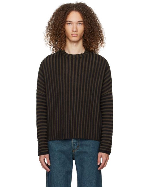 Eckhaus Latta Black Keyboard Sweater for men