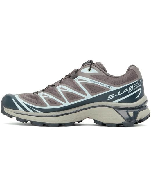 Salomon Black Taupe Xt-6 Sneakers for men