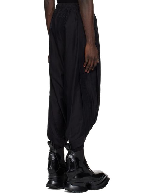 Julius Black Twisted Trousers for men