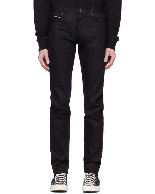 Naked Famous Nakedfamous Denim Slim Fit Super Guy Jeans In Black For