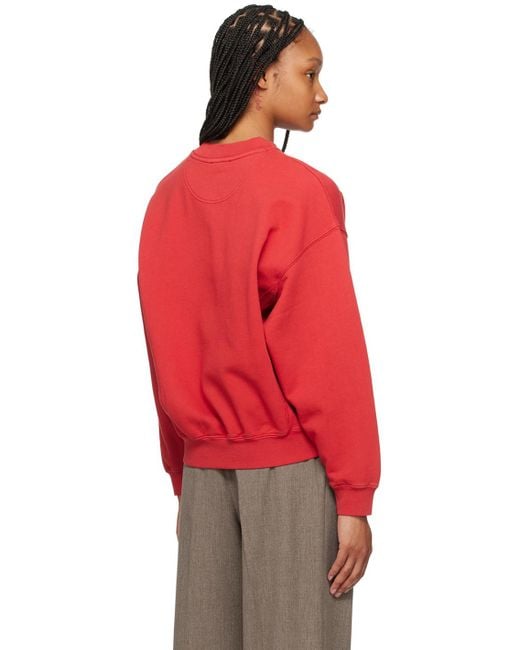 Anine Bing Red Jaci Sweatshirt