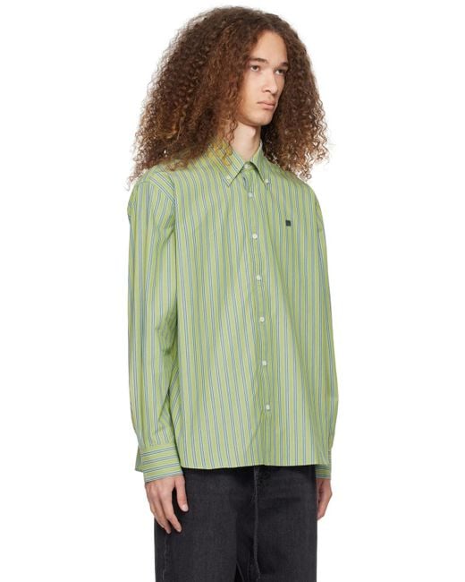 Acne Green Button-up Shirt for men