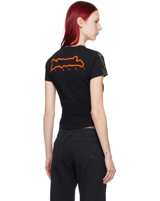 DIESEL Black T-Uncutie-Long-N5 T-Shirt