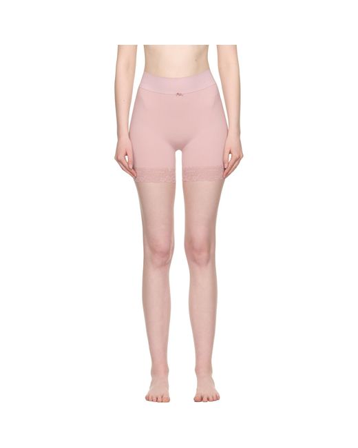 Skims Pink Vintage Shapewear Mid Thigh Shorts