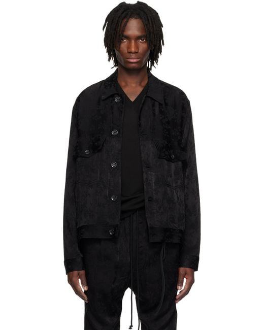 Song For The Mute Black Worker Jacket for men