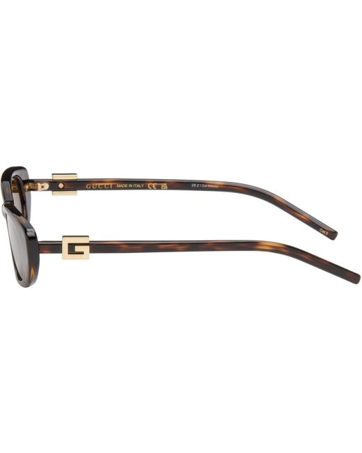 Gucci Brown G String Cat Eye Sunglasses