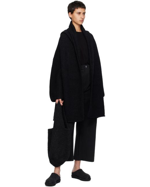 Lauren Manoogian Black Capote Coat