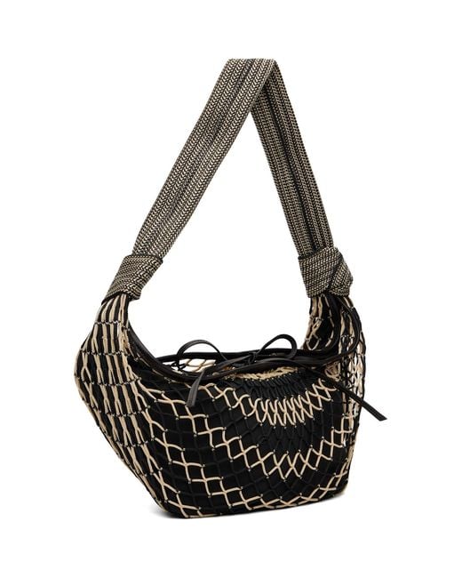 Lemaire Black Fortune Croissant Filt Bag