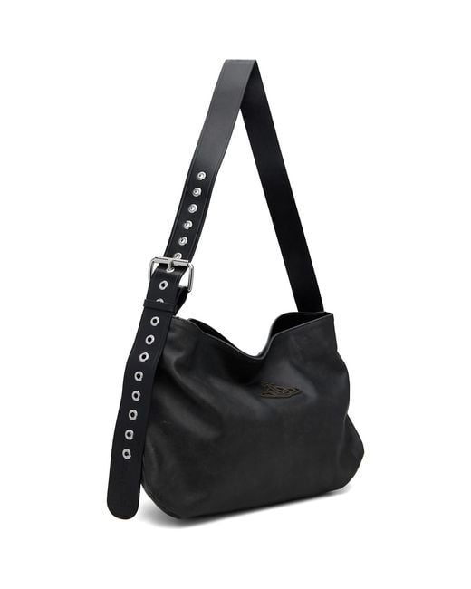 Vivienne Westwood Black Maxime Medium Shoulder Bag for men