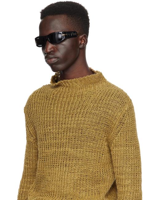 Fendi Black & Gold Graphy Sunglasses for men