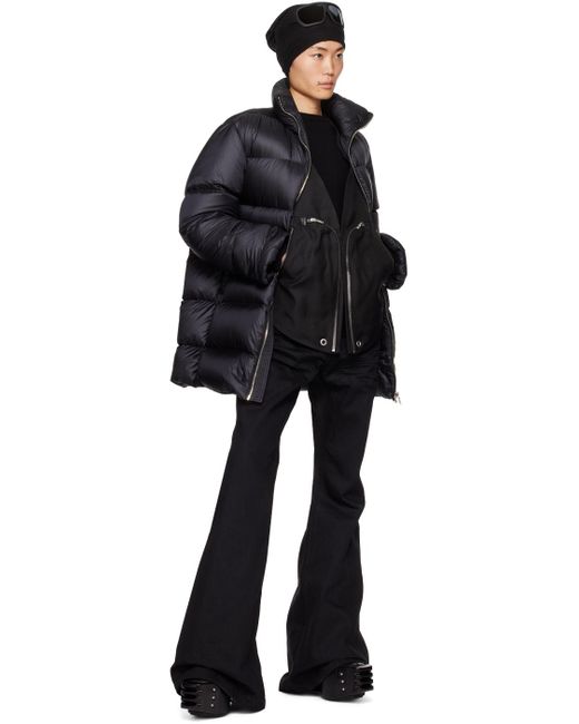 Manteau cyclopic noir rembourré en duvet - moncler x Rick Owens pour homme en coloris Black