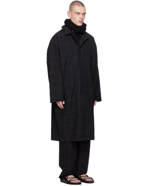 Lemaire Black Light Coat for men